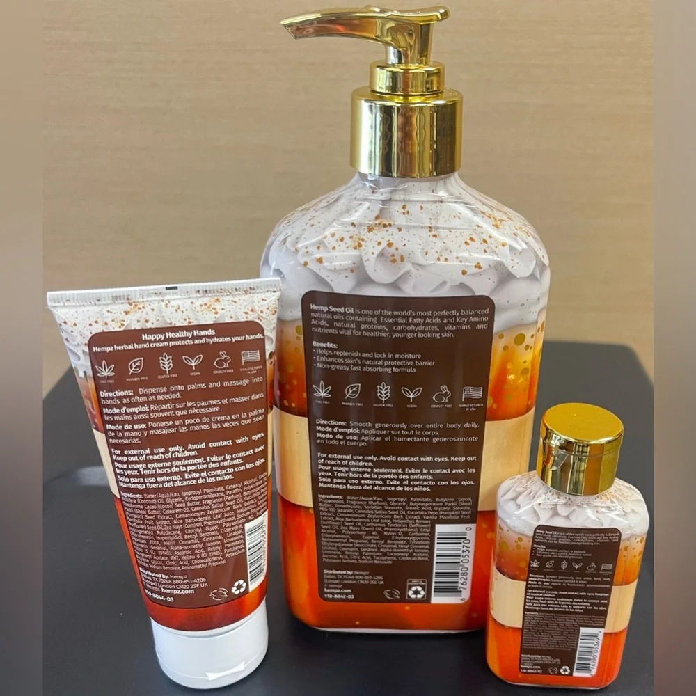 NWOT Hempz Pumpkin Spice and Vanilla Chai - Picture 2 of 3